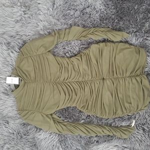 Ruffle mini dress long sleeve